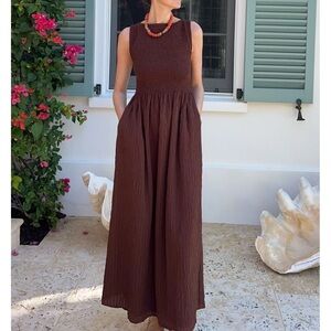 Hill House Chocolate Cosima Dress XS